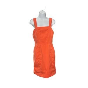 BEBE‎ Y2K Orange Cotton-Blend Square Neck Mini
Dress Size 10
